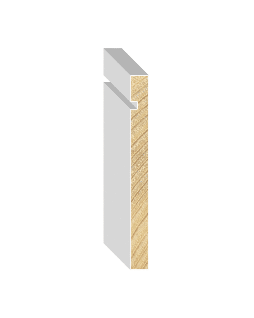 Baseboard 1X8 Reversible Pine U